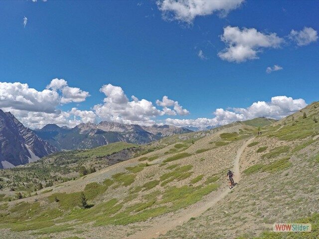 Rider exploring the French Alpine trails